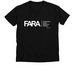 FARA Logo Apparel, a Solid Black Blend Premium V-Neck Tee