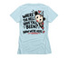 COME AS YOU ARE, a Ice Blue Women's Slim Fit Tee (back-view)