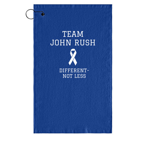 Team John Rush - Different Not Less (Golf), a Royal Golf Towel