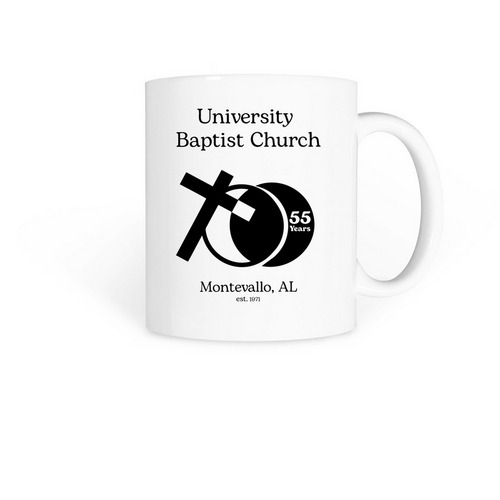 UBC 55th Anniversary Mug, a White Coffee Mug