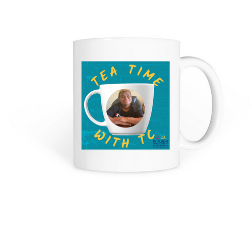 Tea Time With TC Mug, a White Coffee Mug