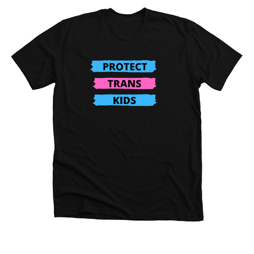 Protect Trans Kids, a Solid Black Blend Premium Unisex Tee