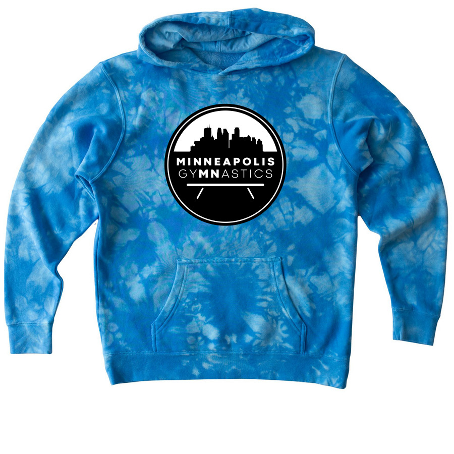 The Kids Tye Die Hoodie — Aqua Blue