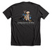 Guide Dog Journey: Braille, a Dark Grey Heather Premium Unisex Tee (back-view)