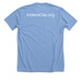 NICA Logo Tee, a Heather Carolina Blue Premium Unisex Tee (back-view)