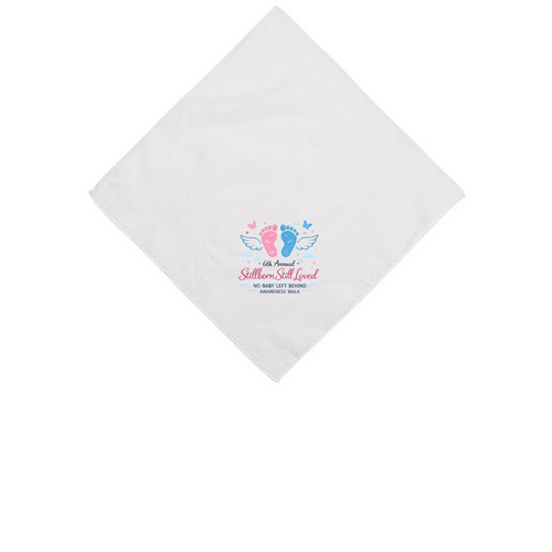 2026 No Baby Left Behind Awareness Bandana, a White Cotton Bandana