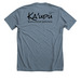 Ka'upu Sunset Shirt, a Heather Slate Premium Unisex Tee (back-view)