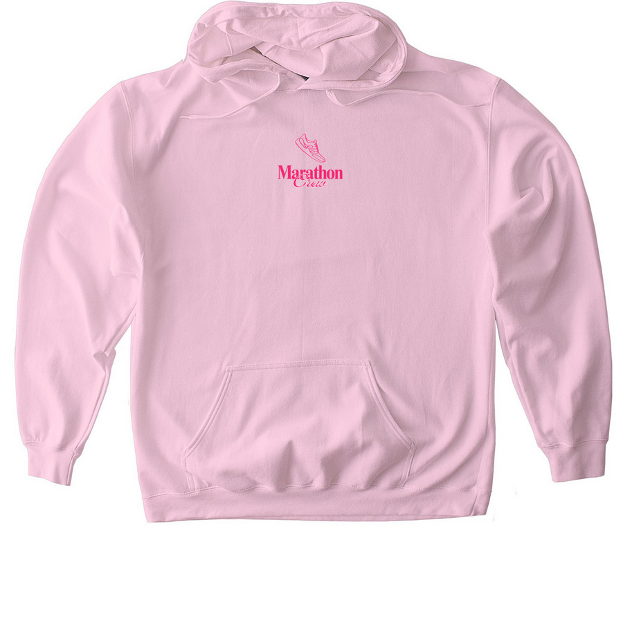 Chicago Marathon Hoodie - Design 2, a Light Pink Gildan Softstyle Pullover Hoodie