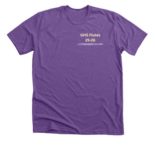 Grissom Flutes 25/26, a Heather Team Purple Premium Unisex Tee