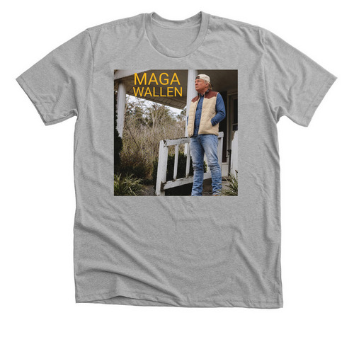 Maga Wallen, a Athletic Heather Premium Unisex Tee