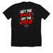 GTFO, a Solid Black Blend Premium Unisex Tee (back-view)