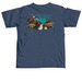 M?lama Hawai?i's Seabirds with Large Logo, a Midnight Comfort Colors Unisex Tee (back-view)