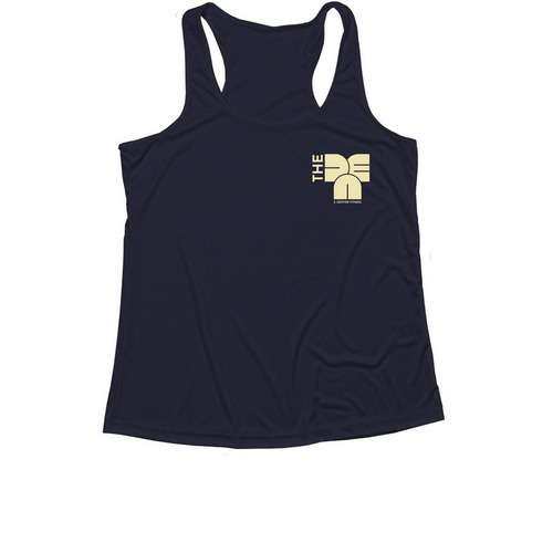 The mind is the body. The body is the mind, a True Navy Women's Performance Tank