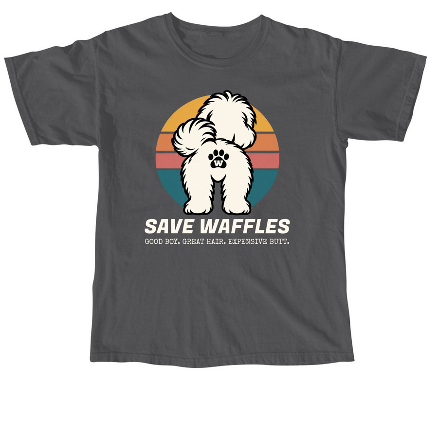 Save Waffles the Dog, a Pepper Comfort Colors Unisex Tee