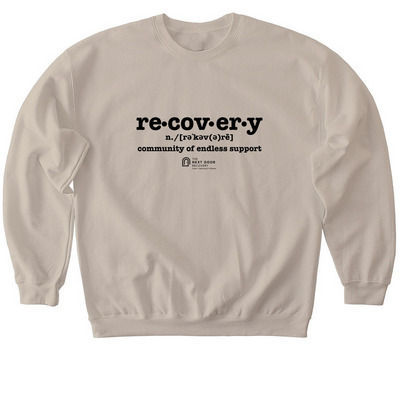 Recovery: Community of Endless Support, a Sand Softstyle Crewneck Sweatshirt