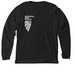 Pushing Positivity for Homeless Migrant Aid, a Solid Black Blend Premium Long Sleeve Tee