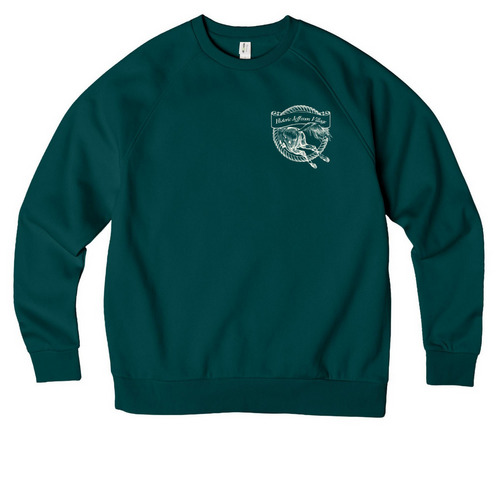 Historic Jefferson Village Crewneck, a Deep Sea Green Allmade Organic CVC Crewneck Sweatshirt