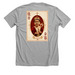 Heart Warrior Queen, a Athletic Heather Premium Unisex Tee (back-view)