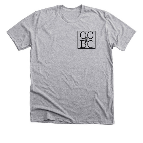 OCBC Old School Logo, a Athletic Heather Premium Unisex Tee