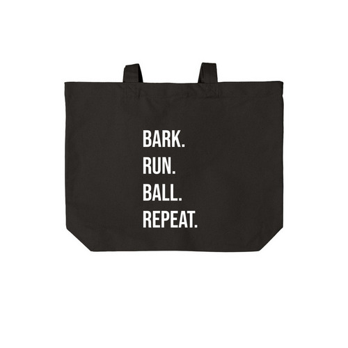 The Lane Life Tote, a Deep Black Cotton Canvas Tote Bag