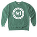 Friends SNF White Logo Tee, a Light Green Comfort Colors Crewneck Sweatshirt