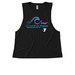 Rapids Tanks, a Deep Black Allmade Eco Triblend Women?s Muscle Tank