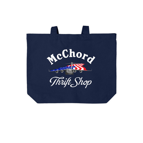 MTS Tote, a River Blue Navy Cotton Canvas Tote Bag