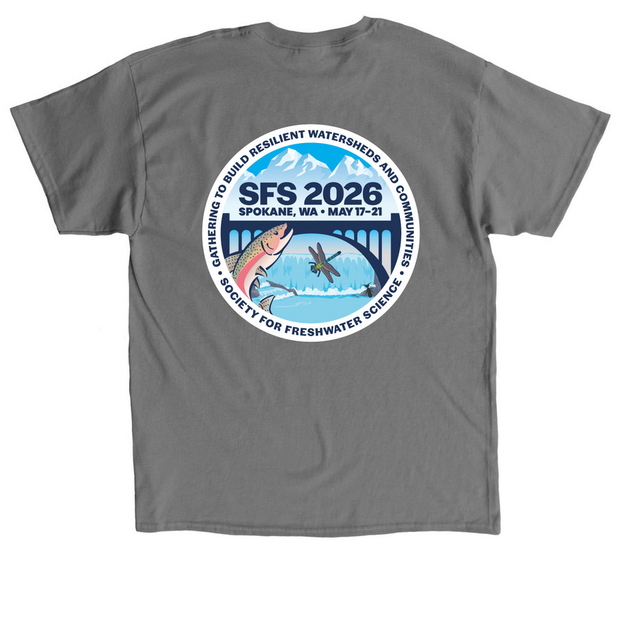 SFS 2026 Annual Meeting Shirts, a Charcoal Classic Unisex Tee (back-view)