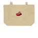 Pugsche Driver Tote Bags, a Oyster Large Organic Cotton Tote Bag