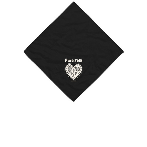 Puro Folk Bandana, a Black Cotton Bandana
