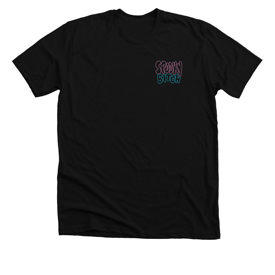SPOOKY BITCH CLASSIQUE, a Solid Black Blend Premium Unisex Tee