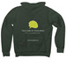Mental Health Awareness Month: Brain, a Heather Forest Premium Pullover Hoodie (back-view)