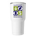 Open Space Saves Water, a White Insulated Tumbler