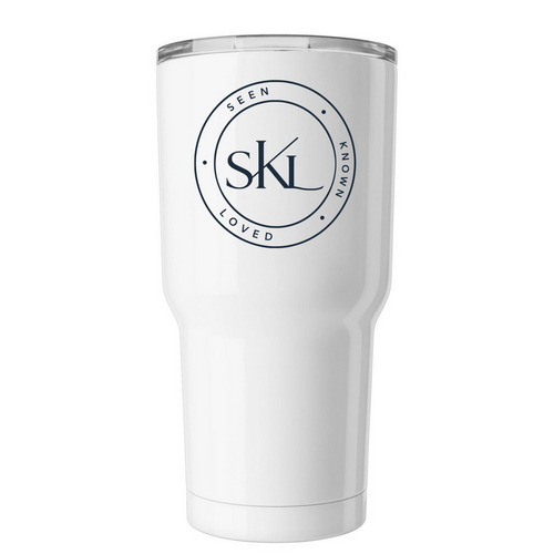 Tumblers - Breathe Easy, a White Insulated Tumbler