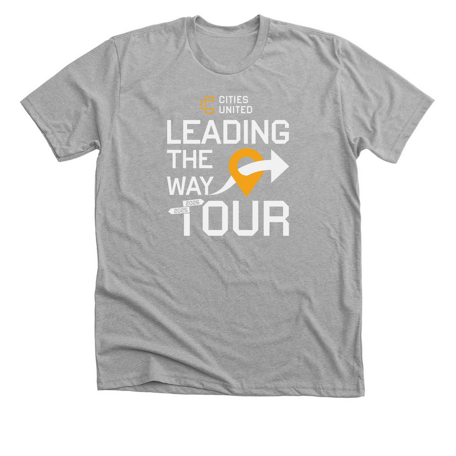 Leading The Way Tour, a Athletic Heather Premium Unisex Tee