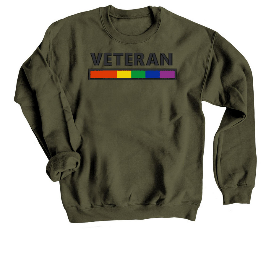 Proud LGBTQ Veteran crewneck sweatshirt design