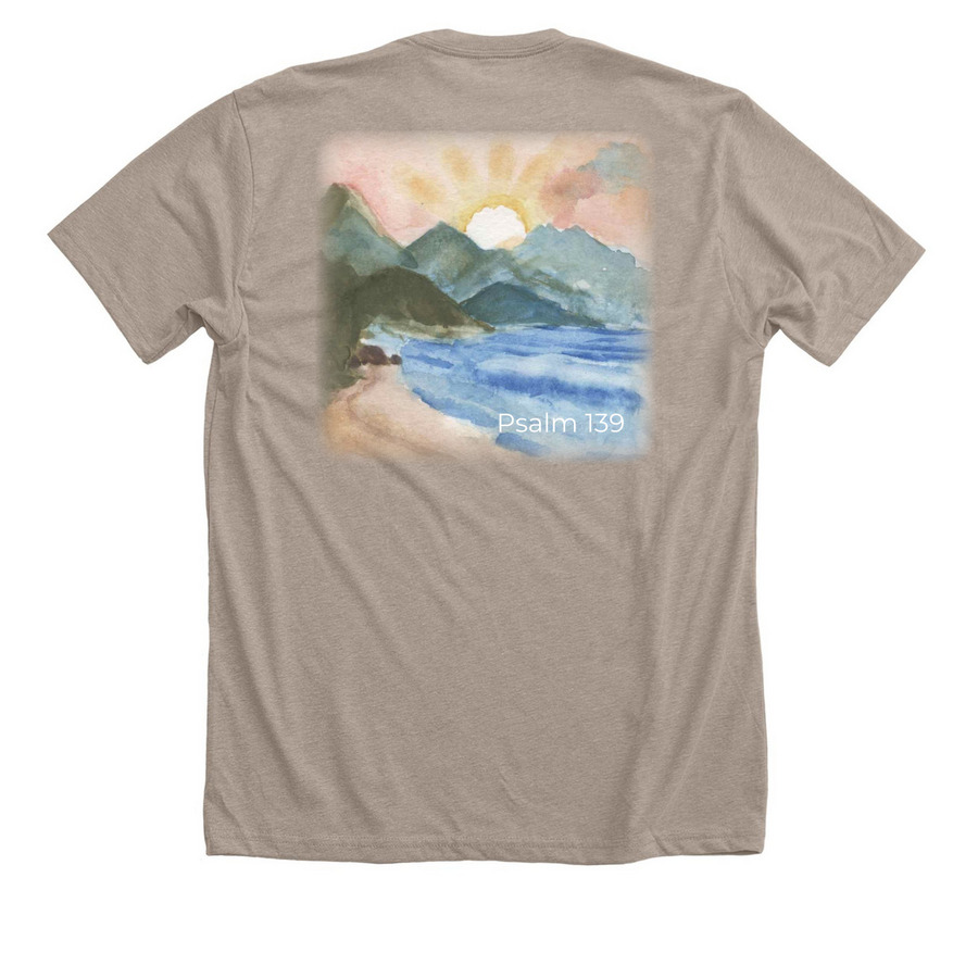 IGO Fundraiser, a Heather Stone Premium Unisex Tee (back-view)