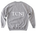 TCNJ Pre-Law Society Comfy Crew, a Sport Grey Softstyle Crewneck Sweatshirt (back-view)