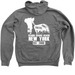 Second Chance Rescue NYC Skyline Double-Sided, a Deep Heather Zip Up Hoodie (back-view)