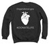 Organ donation awareness&nbsp;, a Black Crewneck Sweatshirt (back-view)