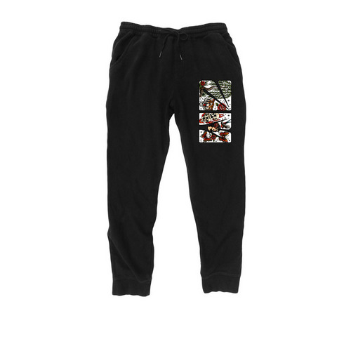 American Traditional (Pants), a Black Midweight Fleece Joggers