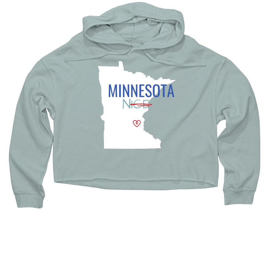 MINNESOTA NICE OUT, a Sage Women?s Lightweight Cropped Hoodie