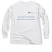 Shirts with Blue Logo, a White Classic Long Sleeve Tee