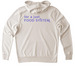 New Roots Alumni, a White Sand Allmade Organic French Terry Pullover Hoodie (back-view)