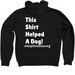 Misspits Zipper Hoodie!, a Black Zip Up Hoodie (back-view)