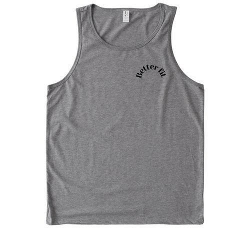 Sustainably made, a Aluminum Grey Allmade Eco Triblend Tank