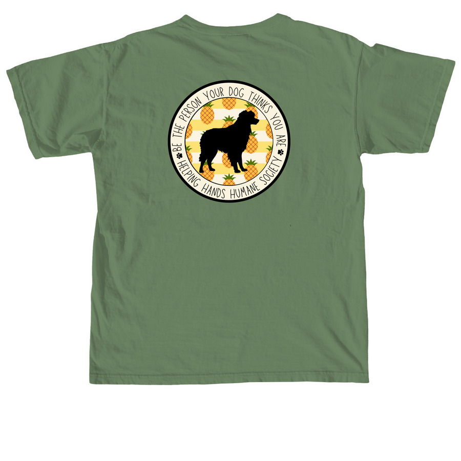 Be the Person Your Dog Thinks You Are&nbsp;, a Hemp Comfort Colors Unisex Tee (back-view)