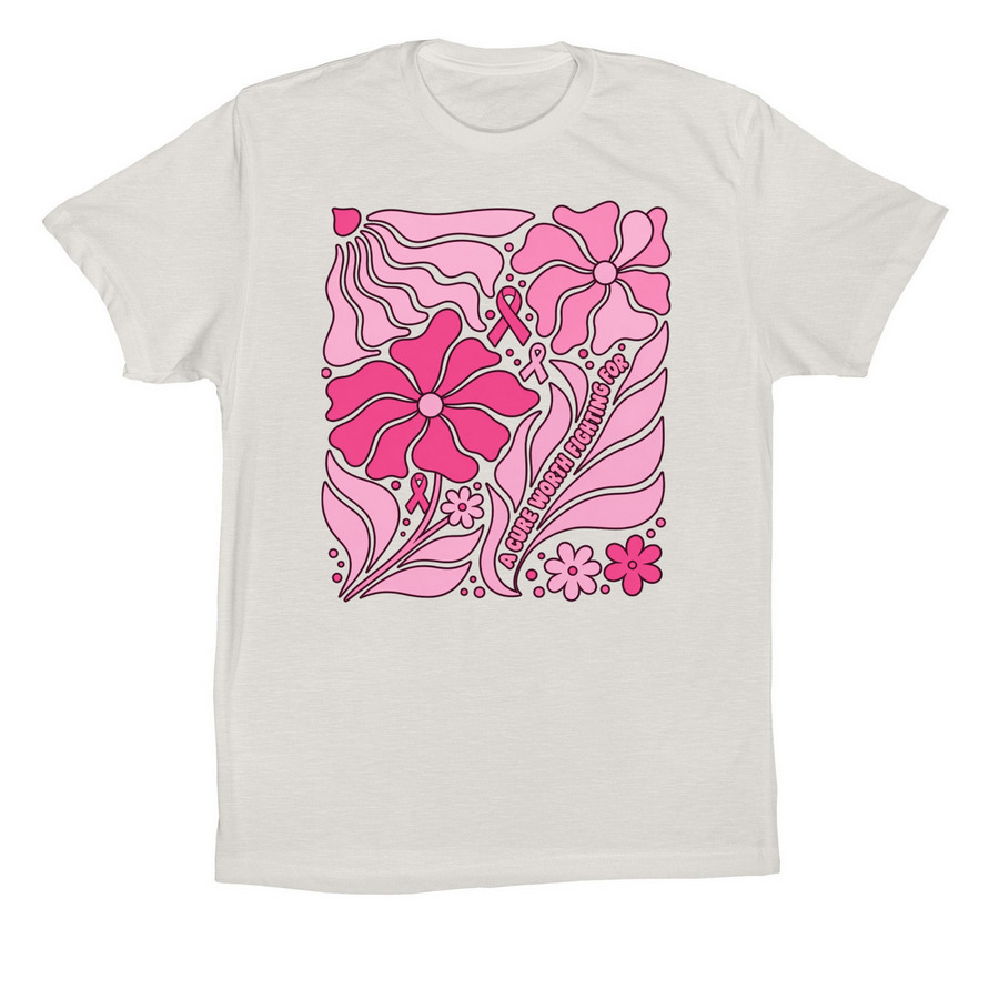 Breast Cancer Awareness Shirt, a Vintage White Premium Cotton Tee