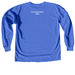 MMF Shirt, a Flo Blue Comfort Colors Long Sleeve Tee (back-view)