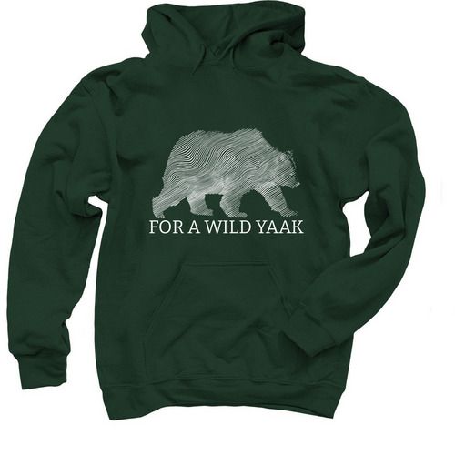 Save the Yaak Grizzlies&nbsp;, a Forest Green Pullover Hoodie